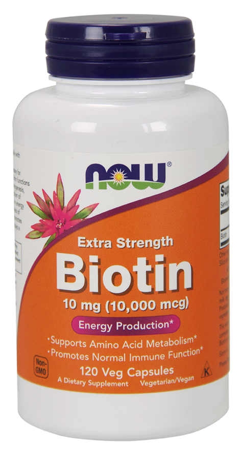 Now Biotin 10mg 120 Veg Caps
